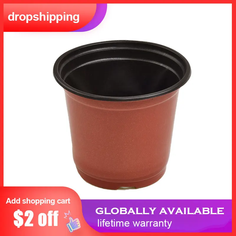 100 шт. цветочный горшок Пластик горшки для рассады цветок растение свадебная