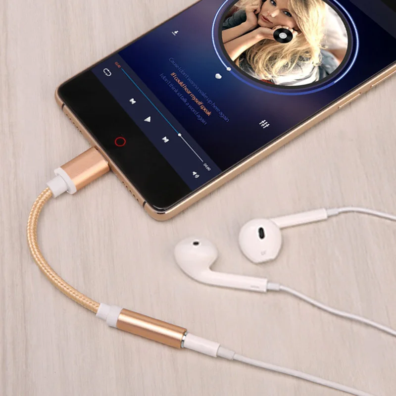 Кабель для наушников Type-C 3 5 мм AUX адаптер Huawei Mate 10 P20 pro Xiaomi Mi 6 8 6X Mix 2s Le | Электроника
