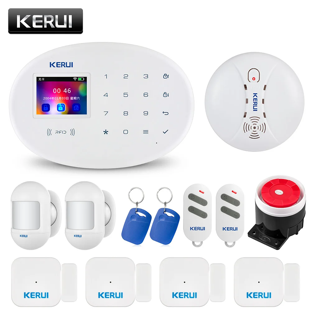 Беспроводная система охранной сигнализации KERUI W20 с поддержкой Wi-Fi и GSM управление