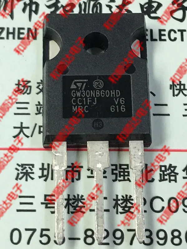 

10 шт./лот GW30NB60HD STGW30NB60HD New Spot TO-247 600V 30A