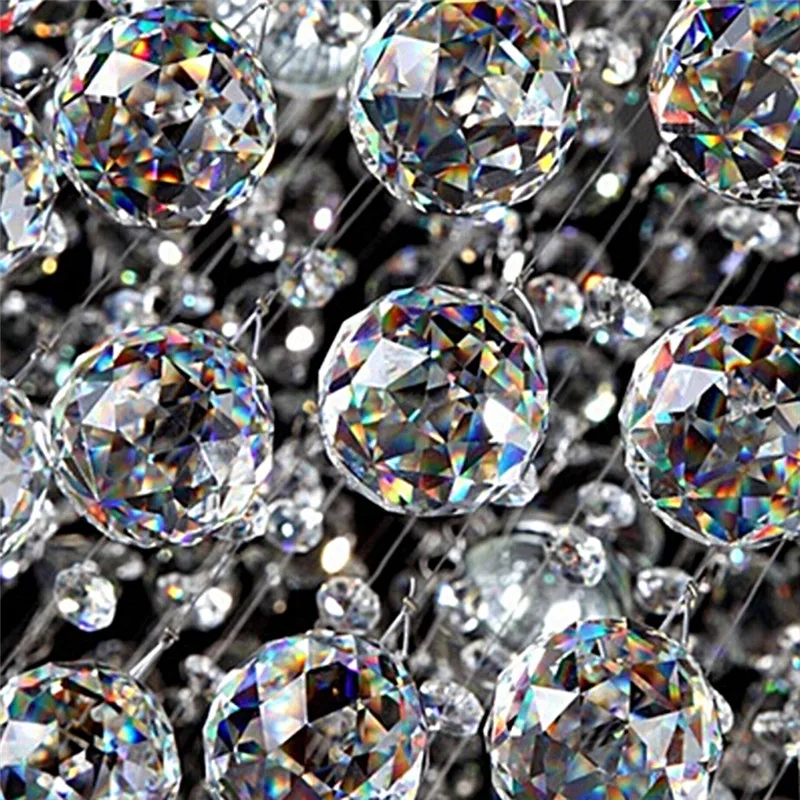 

2019 Clear 20mm Faceted Glass Crystal Ball Prism Chandelier Crystal Parts Hanging Pendant Lighting Ball Suncatcher