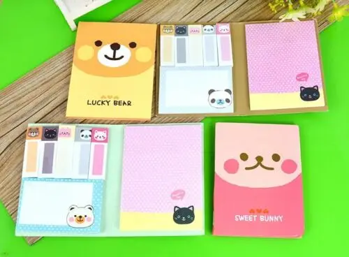 1 шт. милые маленькие животные наклейки на заметки Закладка Памятка точка это