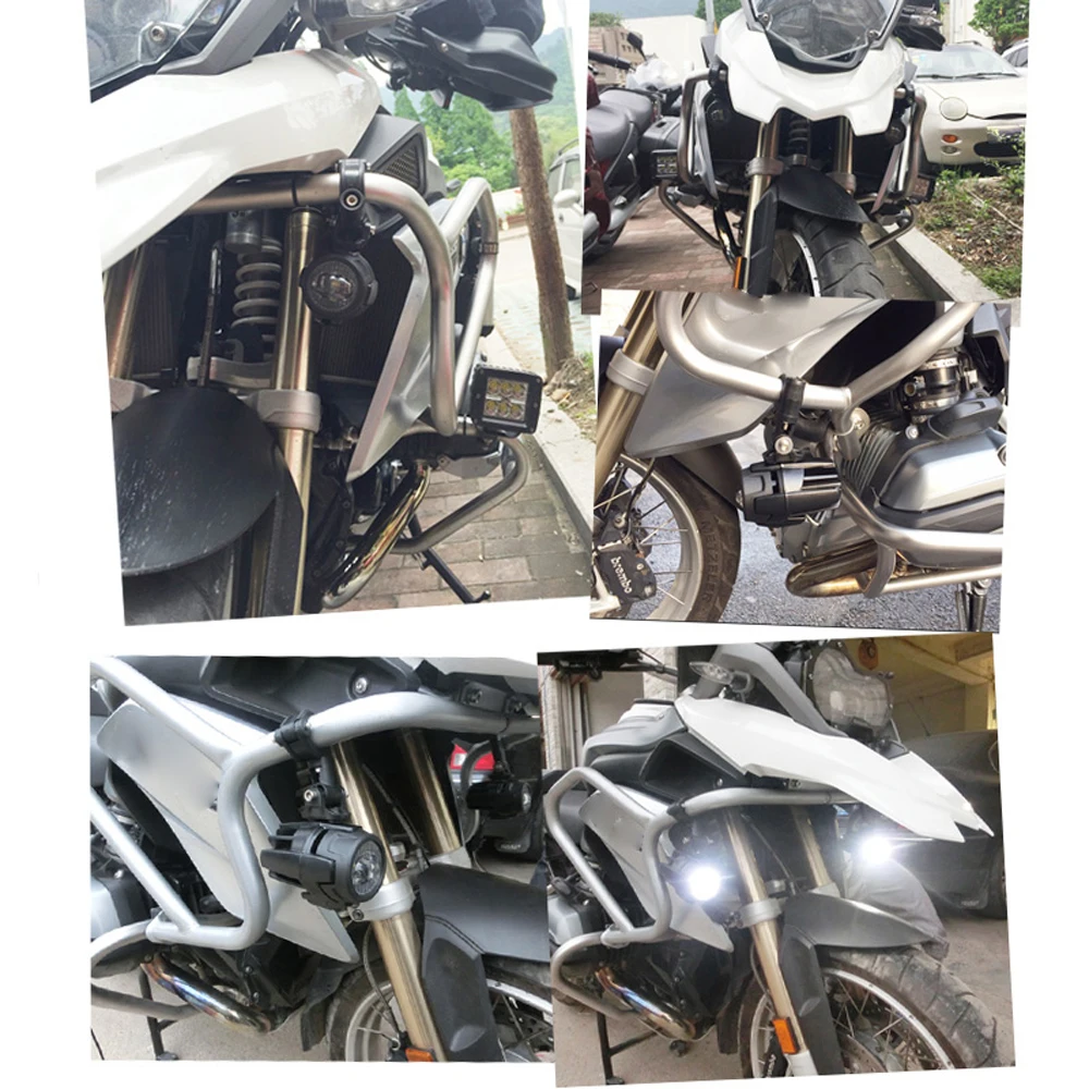 2 шт. мотоцикл светодиодный фонарь светильник и защиты охранников для BMW R1200GS F800 /ADV