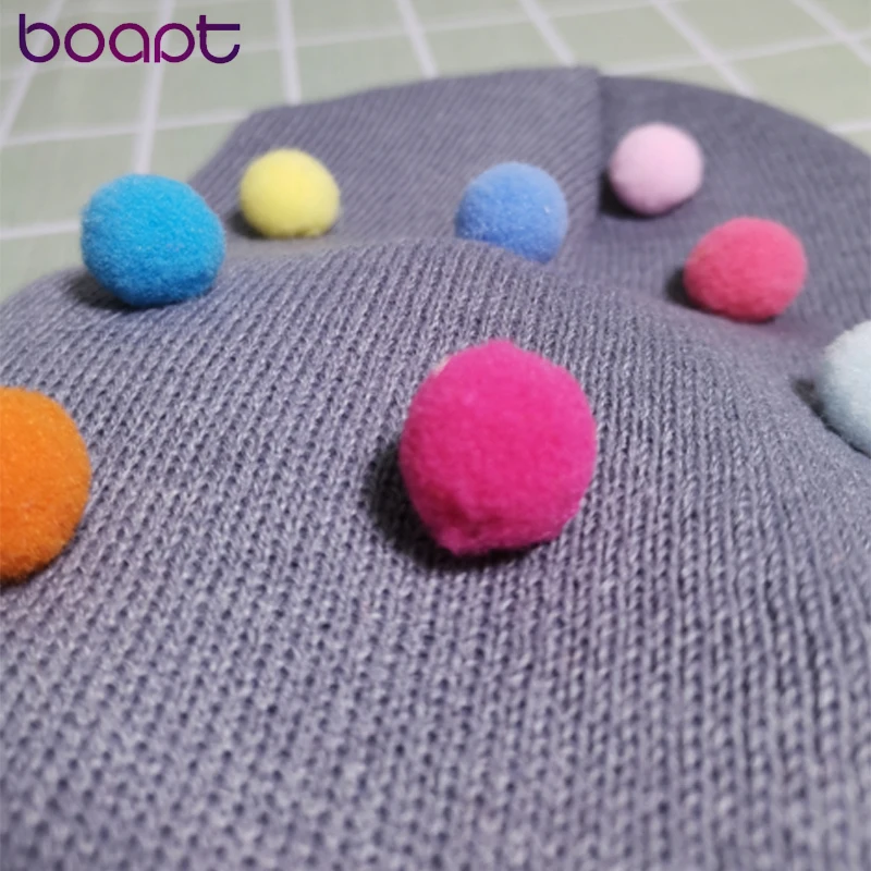 

Winter Hats Christmas With Pompom Solid Color Knitted Hat Santa Hat Unisex Ski Skullies Soft Warm Beanie Cap Elastic Bonnet