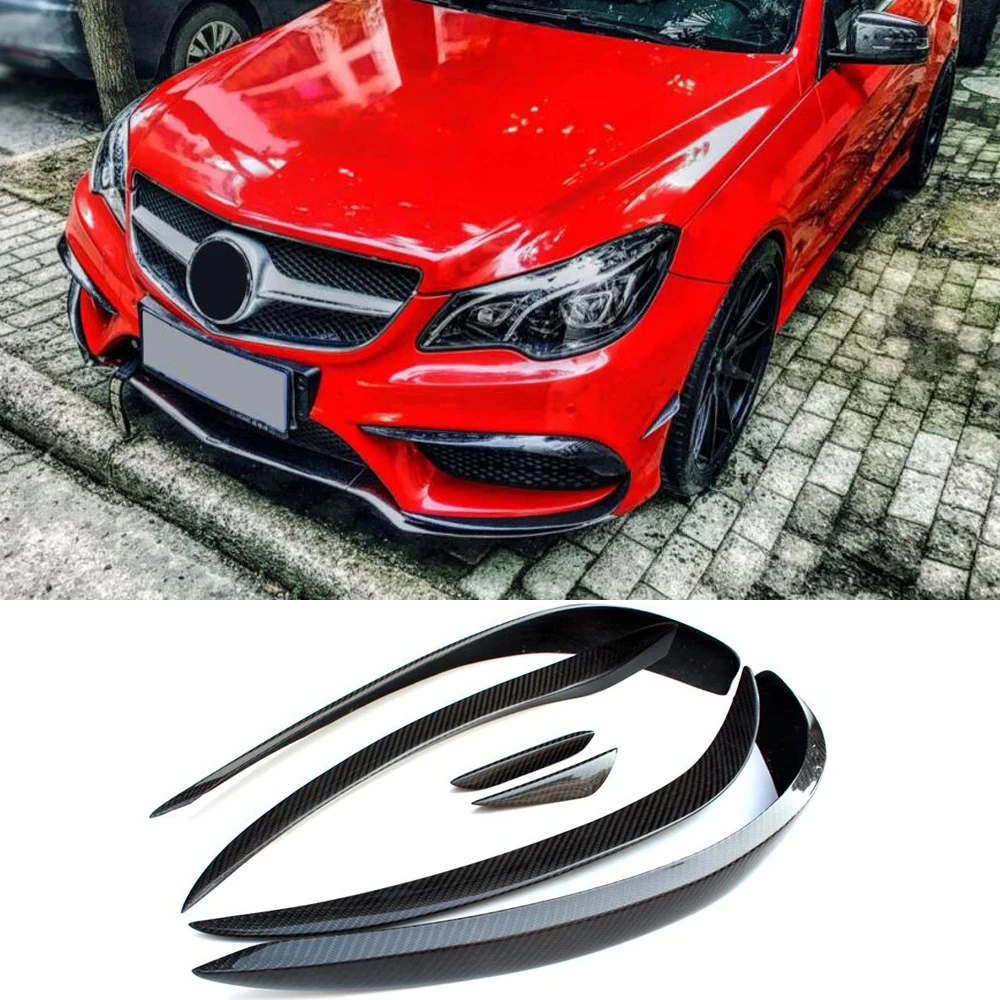 Передний бампер из углеродного волокна для Mercedes Benz E Class W207 E350 E400 E550 Coupe Convertible Sport
