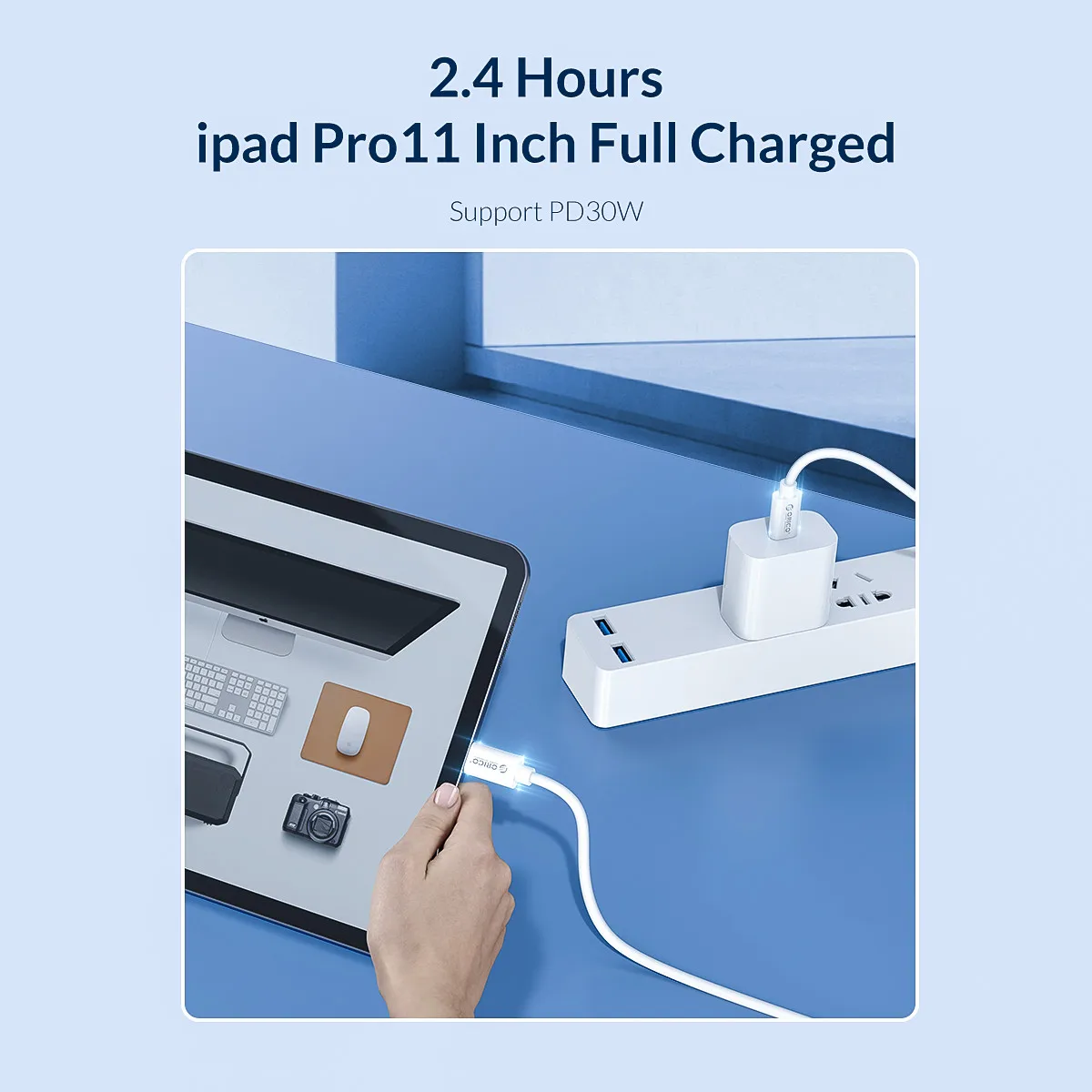 usb кабель orico type c к type c 20 в5a зарядный каб