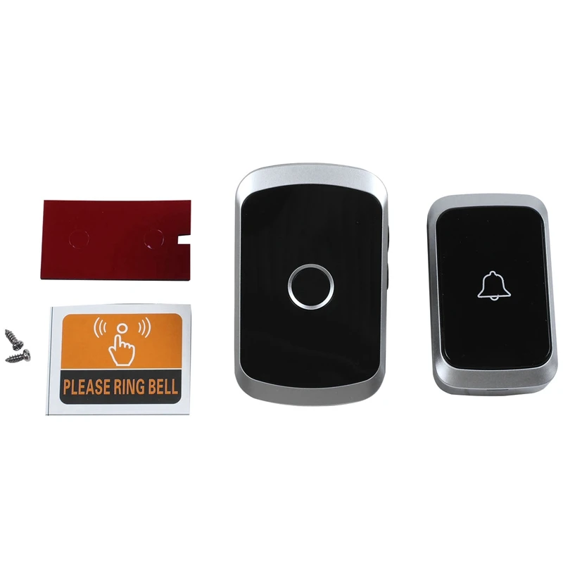 

Cacazi Wireless Waterproof Doorbell 300M Remote Led Flash Home Cordless Door Bell Chime Us Plug