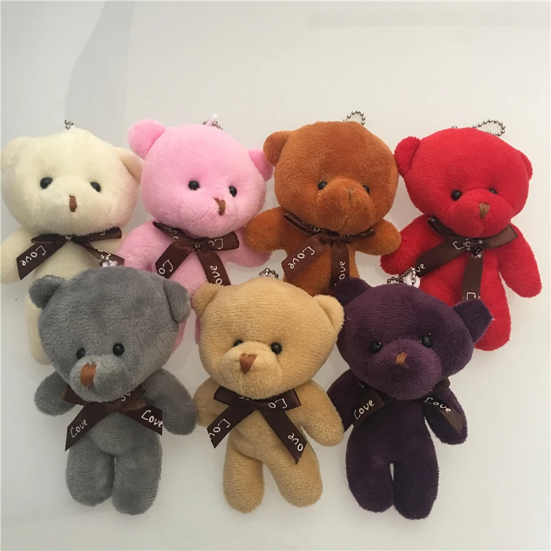 10 шт./лот 12 см искусственный медведь плюшевые игрушки мини-мишка тедди куклы