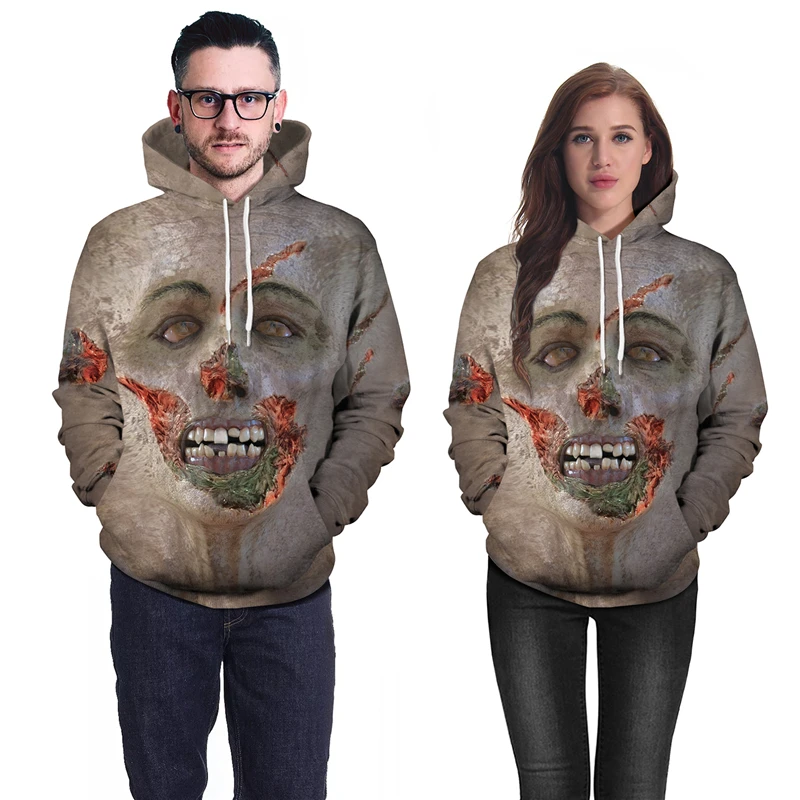 Карнавальный костюм на Хэллоуин с изображением лица зомби вечерние костюмы