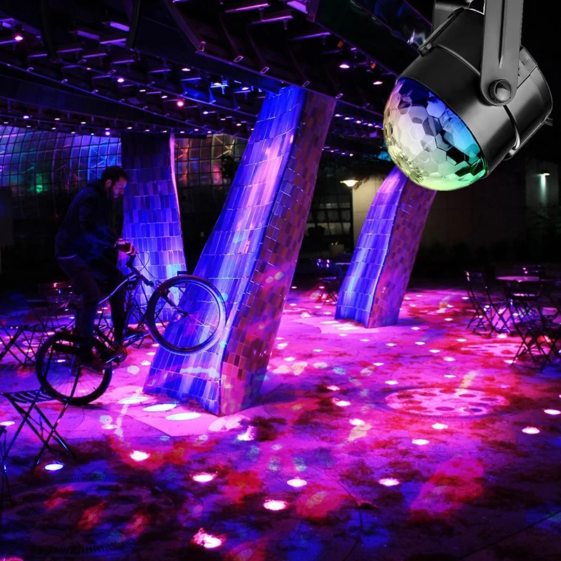7 цветов DJ диско шар Lumiere 3 Вт звуковая активация лазерный проектор RGB сценический светильник ing эффект лампа светильник музыка рождество KTV Вечерние