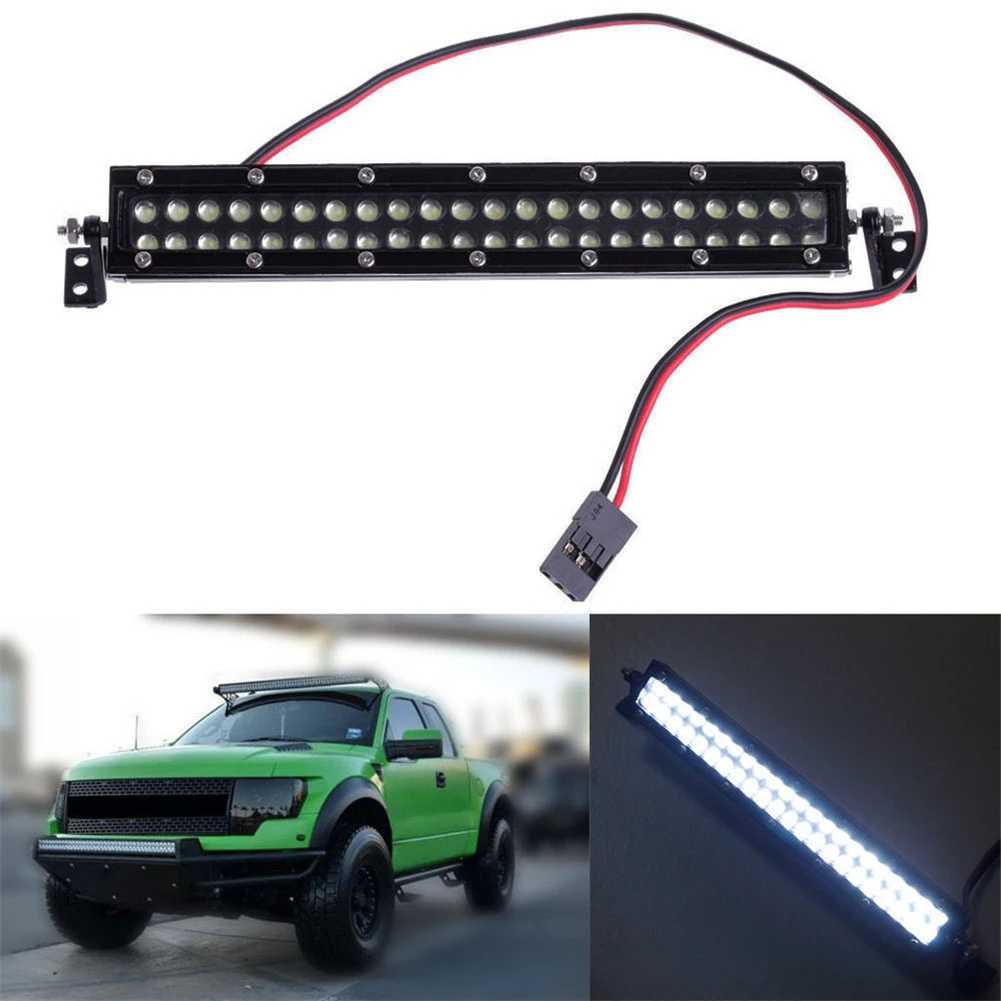 RCTOYFUN высокопроизводительная автомобильная лампа на крышу 44 Светодиода осветительная балка DIY внешний вид аксессуары для 1/10 RC Crawler Axial SCX10 90046 90047 RCTOYFUN высокопроизводительная автомобильная лампа на крышу 44 Светодиода осветительная балка DIY внешний вид аксессуары для 1/10 RC Crawler Axial SCX10 90046 90047