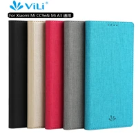 for xiaomi mi a1 a2 a3 luxury matte leather wallet card slot slim case magnetic flip cover kickstand