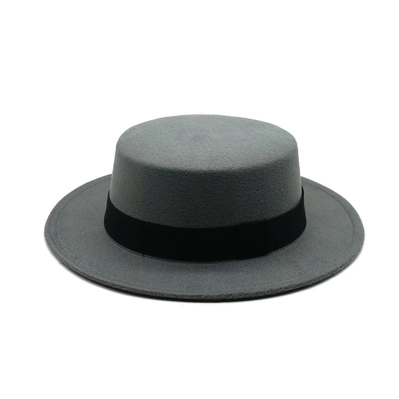 Осень-зима, имитация шерсти, для женщин, мужчин, дам, Fedoras, топ, джаз, шляпа, Европейский, американский стиль, круглые шапки, котелок, шапки, Feminino Gorra