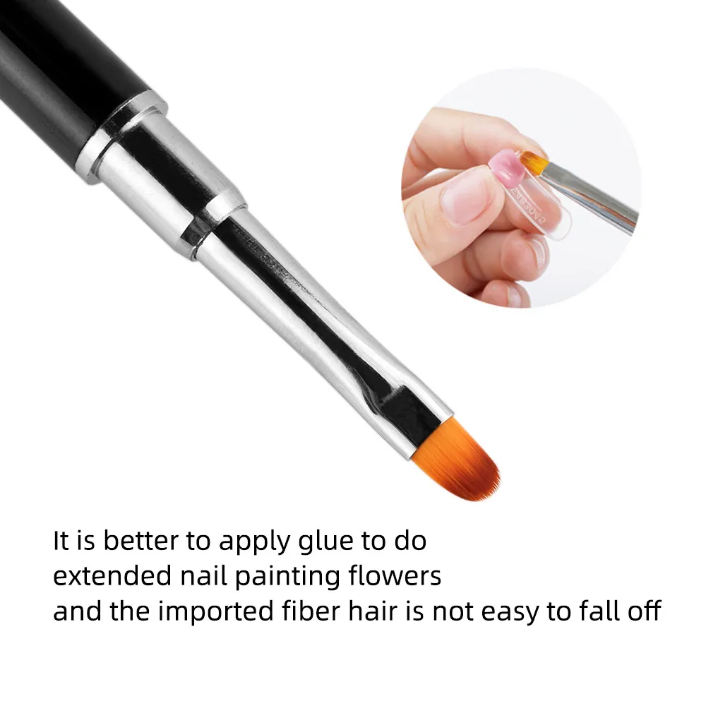 

1PC Double-Headed Nail Phototherapy Pen For Nail Tips Extension With Palette Glue Stick Multifunction Pen Manicure Accessories