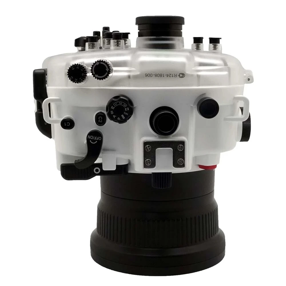 40m/130ft For Sony A7 III A7R3 A7RIII A7III A7M3 28-70mm lens underwater camera housing diving box case Waterproof cover White