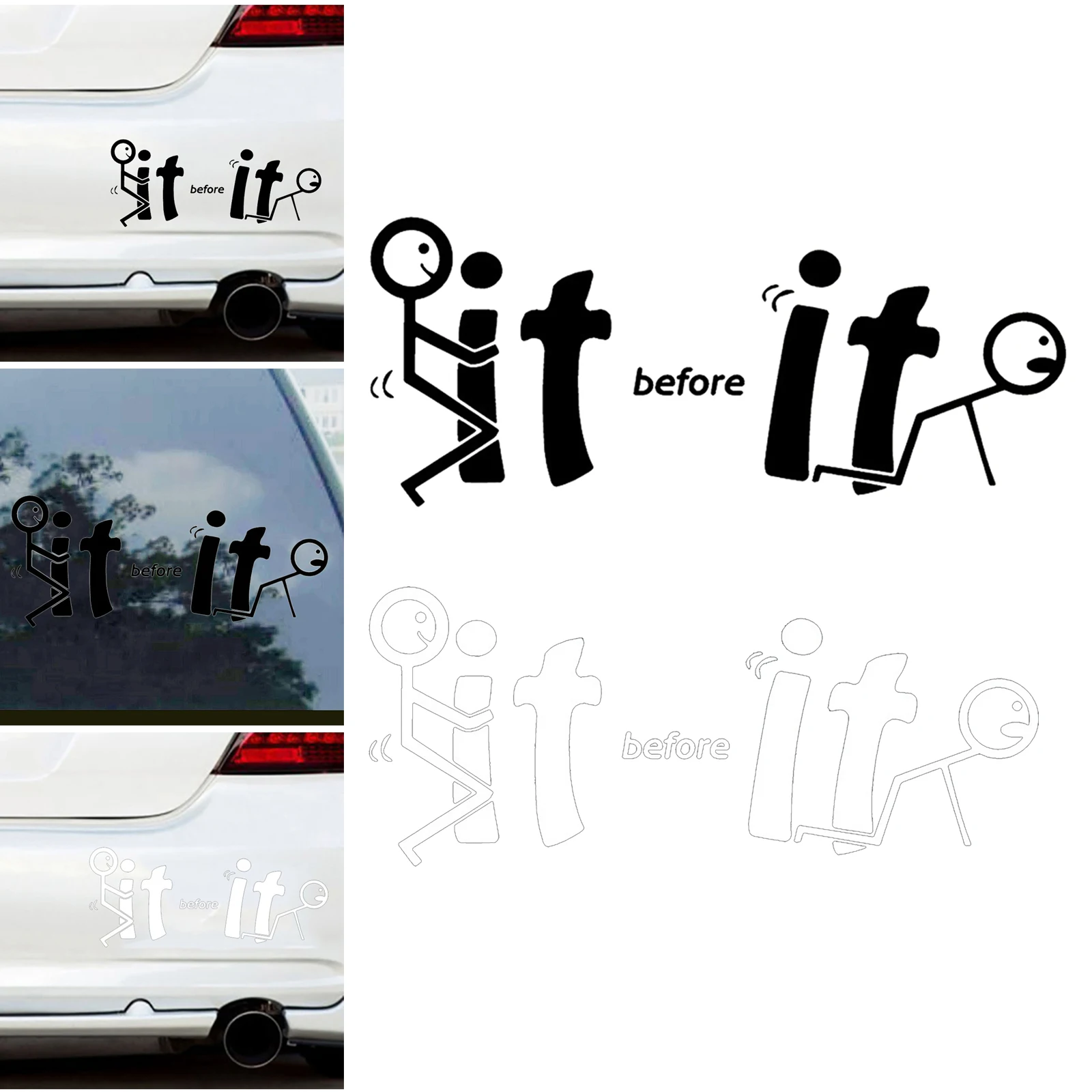 -It before It Fu-cks You Vinyl Decal Window for Car Truck | Автомобили и мотоциклы