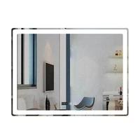 60x80cm rectangular led bathroom mirror hotel bathroom toilet with lamp mirror anti fog smart bathroom mirror with touch