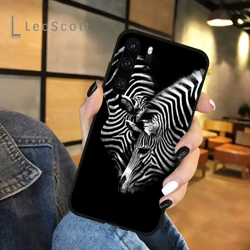 

Zebra stripes animal pattern Phone Case For Huawei honor Mate P 9 10 20 30 40 Pro 10i 7 8 a x Lite nova 5t
