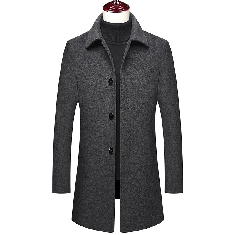 

2021 New Arrival Detachable Down-padded Liner Men Wollen Coats
