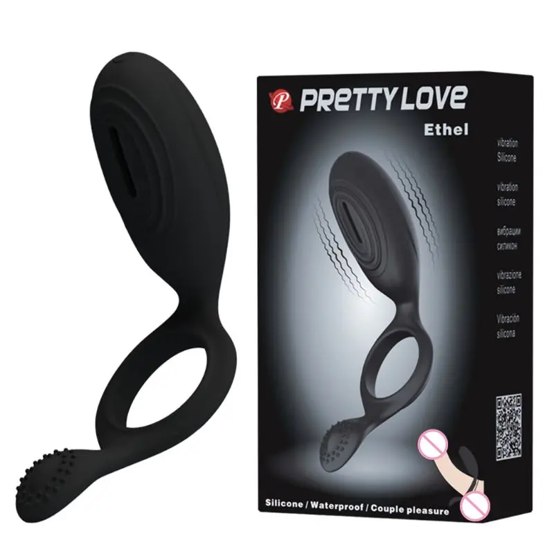 

573C Vibrating Penis Ring Male Cock Ring Clitoral G Spot Vibrators Powerful Sex Toys for Couple Prolong Sexual Pleasure