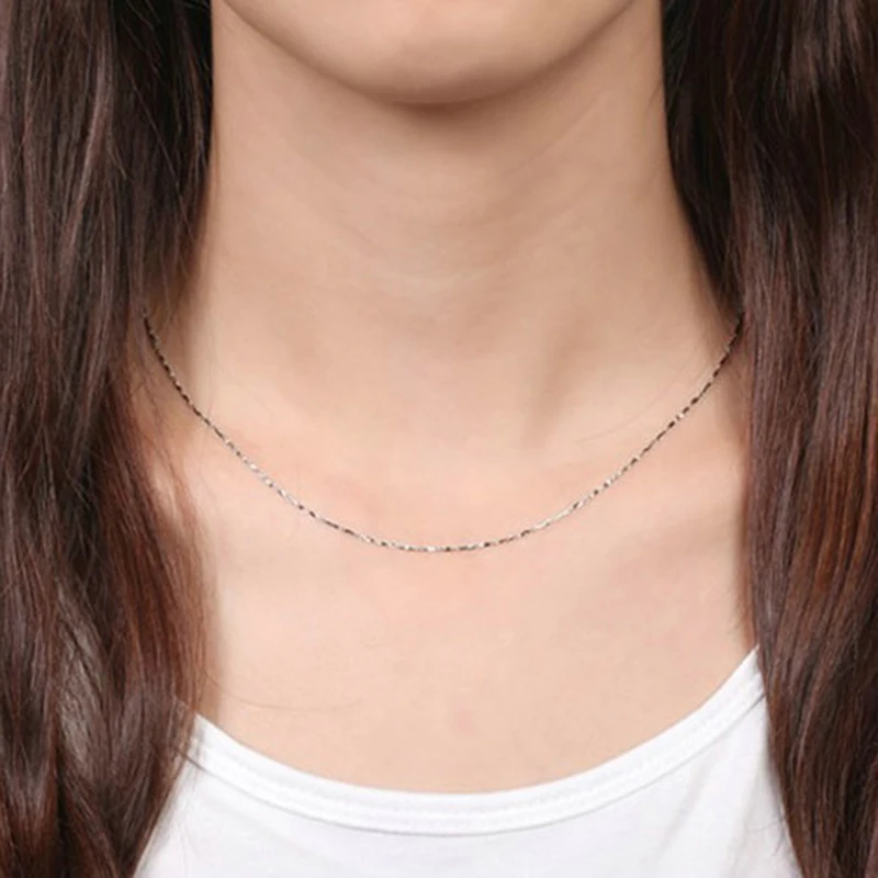 Fine Solid Pt950 Platinum Necklace 