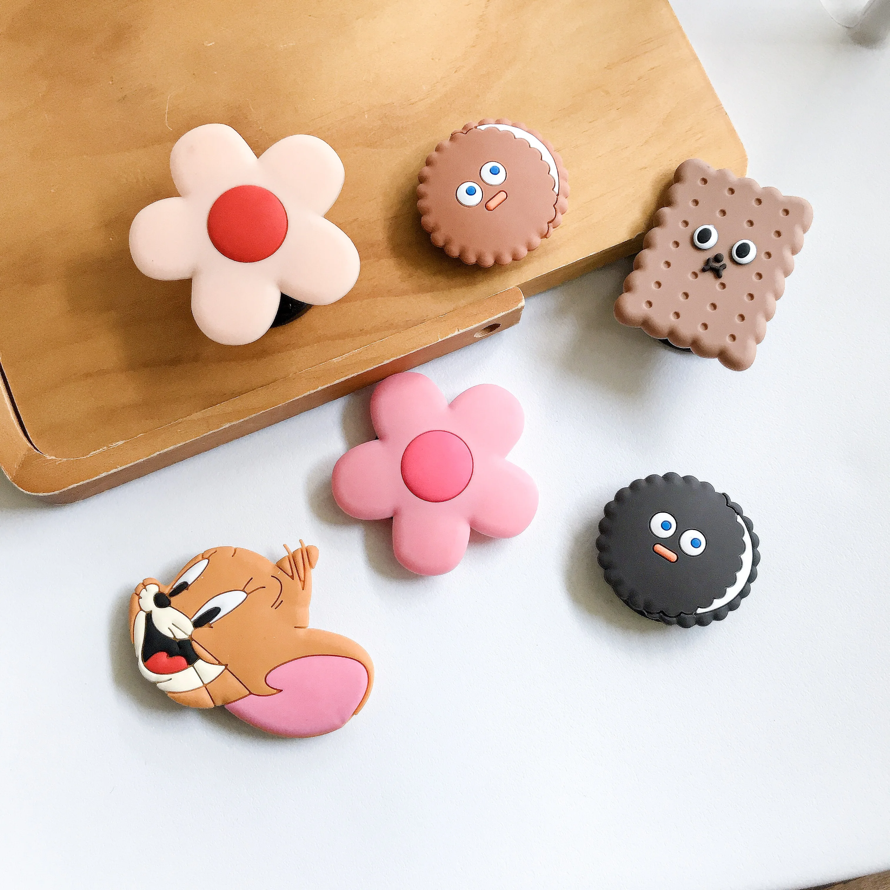 Мультяшное круглое Универсальное кольцо-держатель мобильного телефона подушка