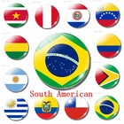 Флаг на холодильник, оставьте сообщение, магнит, США, Уругвай, Бразилия, Гайана, Парагвай, Колумбия, Перу, Венесуэла, Эквадор, сувенир