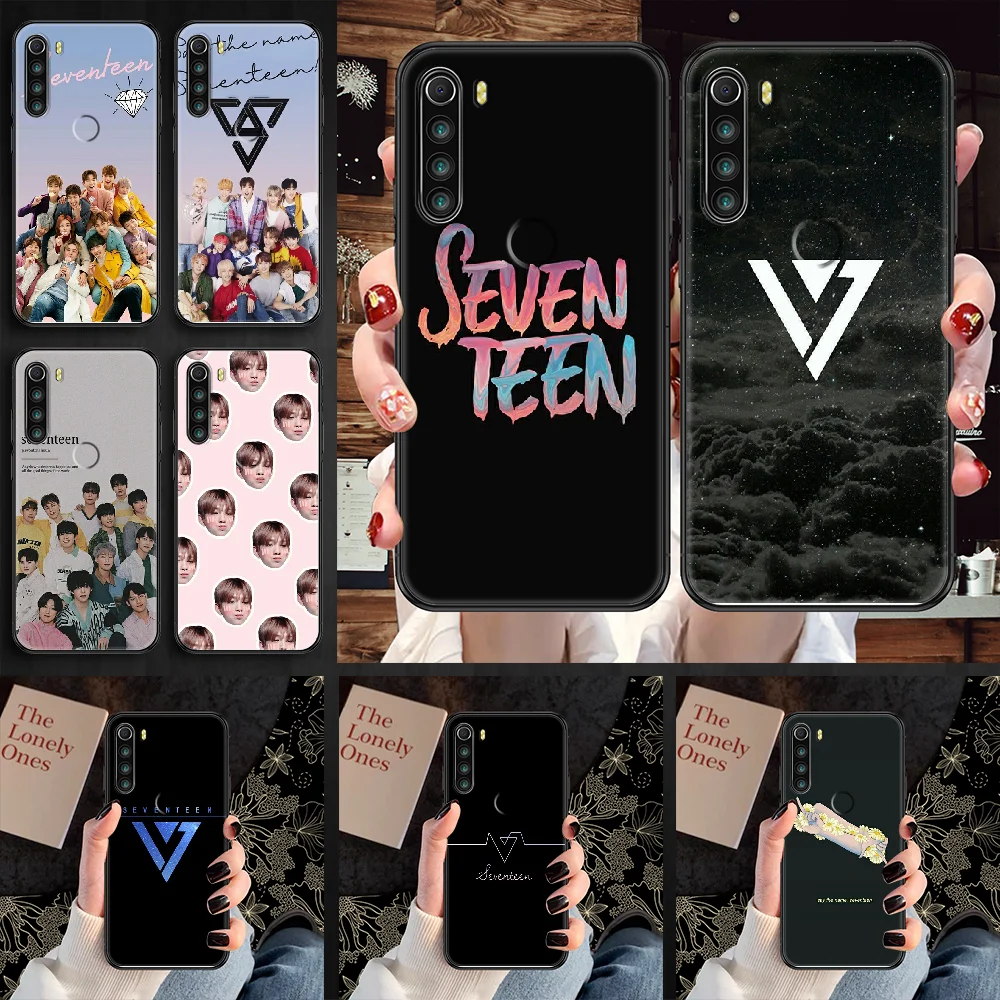 Чехол для телефона Seventeen kpop Xiaomi Redmi Note 7 7A 8 8T 9 9A 9S 10 K30 Pro Ультрачерный силиконовый