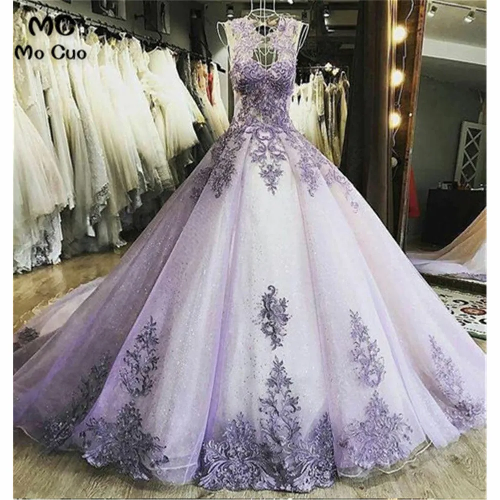 Женское вечернее платье фиолетовое длинное бальное из фатина индивидуальный