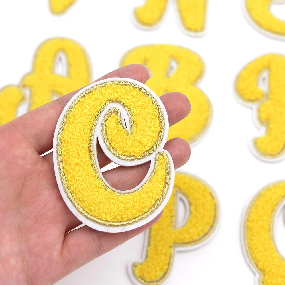 1 шт. желтая наклейка с английскими буквами