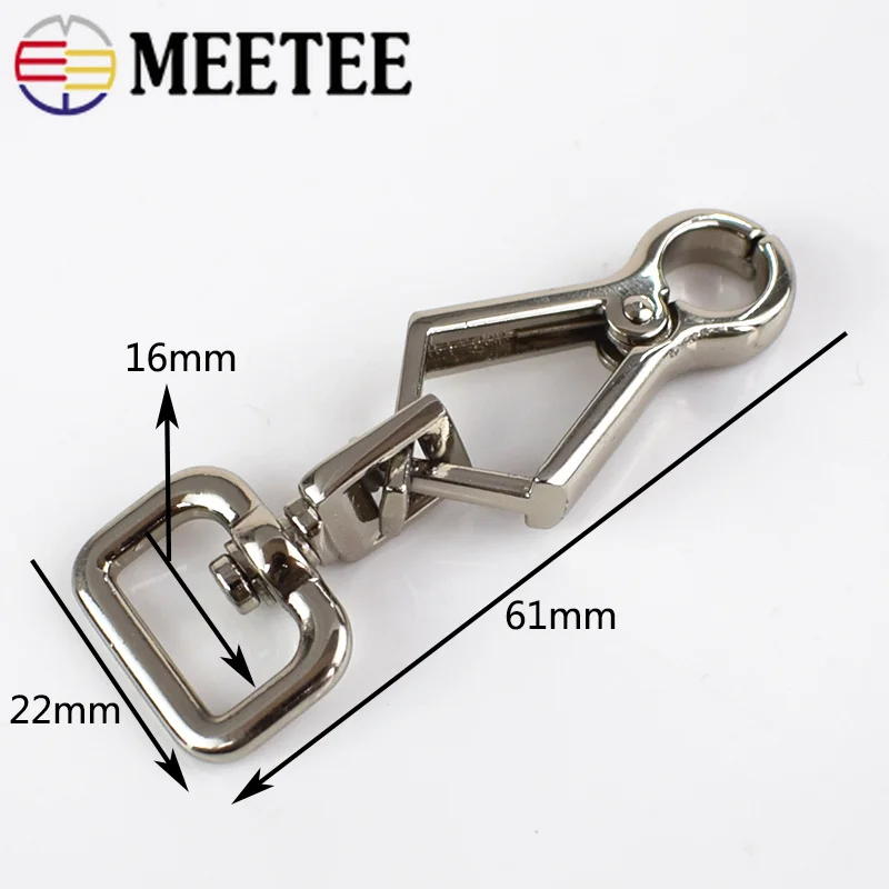 Meetee 2/4 шт. сумка с застежкой карабином для ключей DIY на ремне багажный ошейник