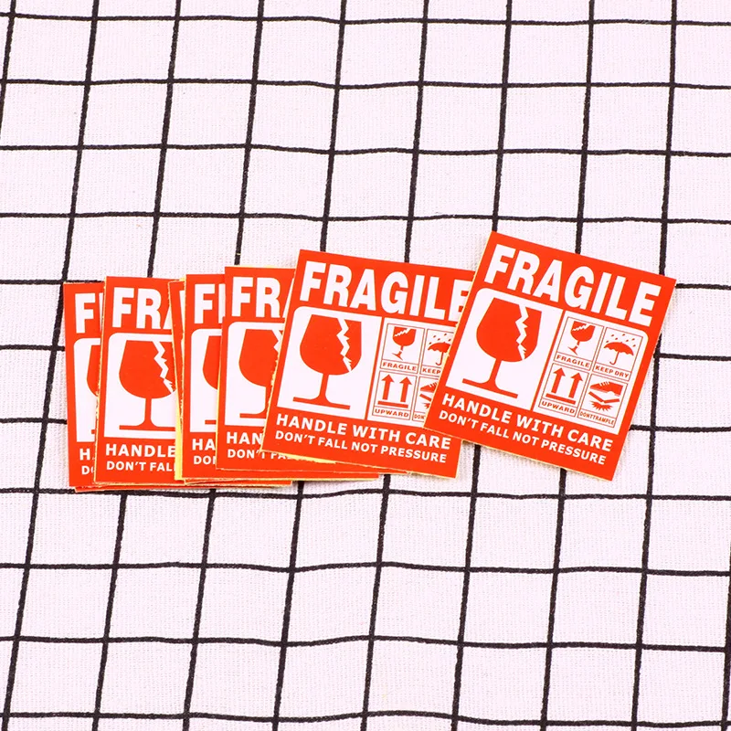 50 шт. английская неустойчивая Предупреждение ющая наклейка для этикеток