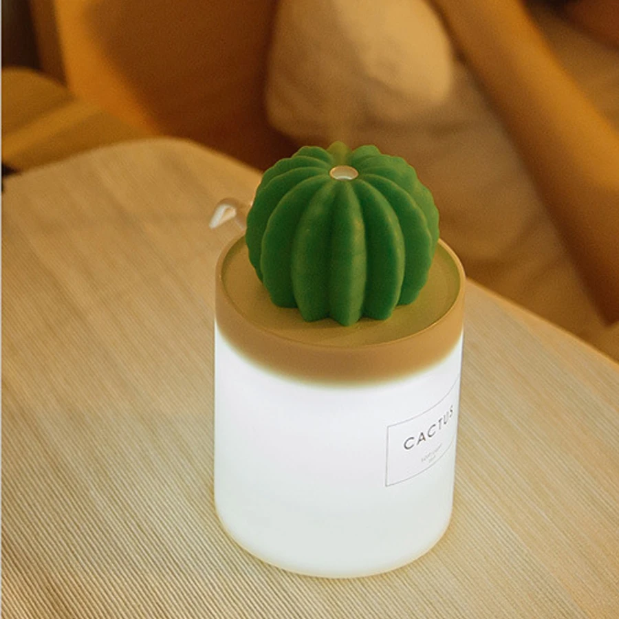 

Cactus humidifier led Nightlight student office desk USB Mini humidifierA539