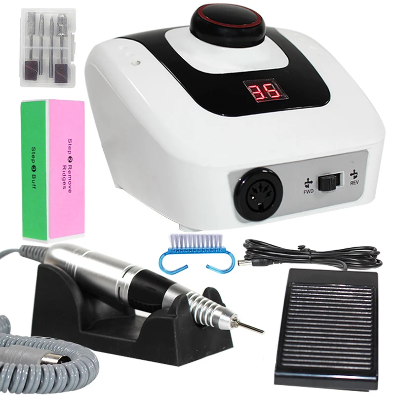 35000 об/мин Электрический сверлильный станок для ногтей инструмент маникюра