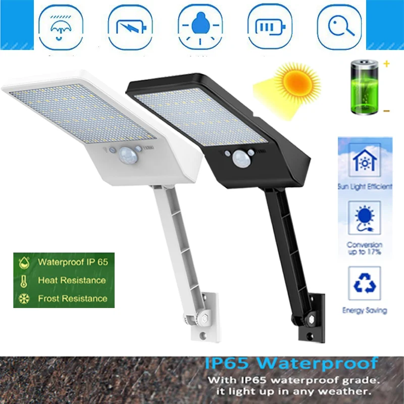 

Solar Power PIR Motion Sensor Wall Light Outdoor Garden New Year Street Lamp Waterproof Solar Sunlight