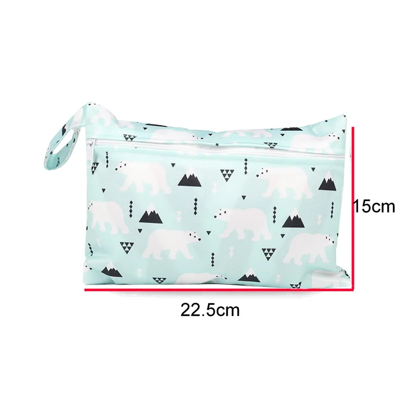 Многоразовая сумка из узорчатой ткани Wetbag полярный медведь отпечатанного