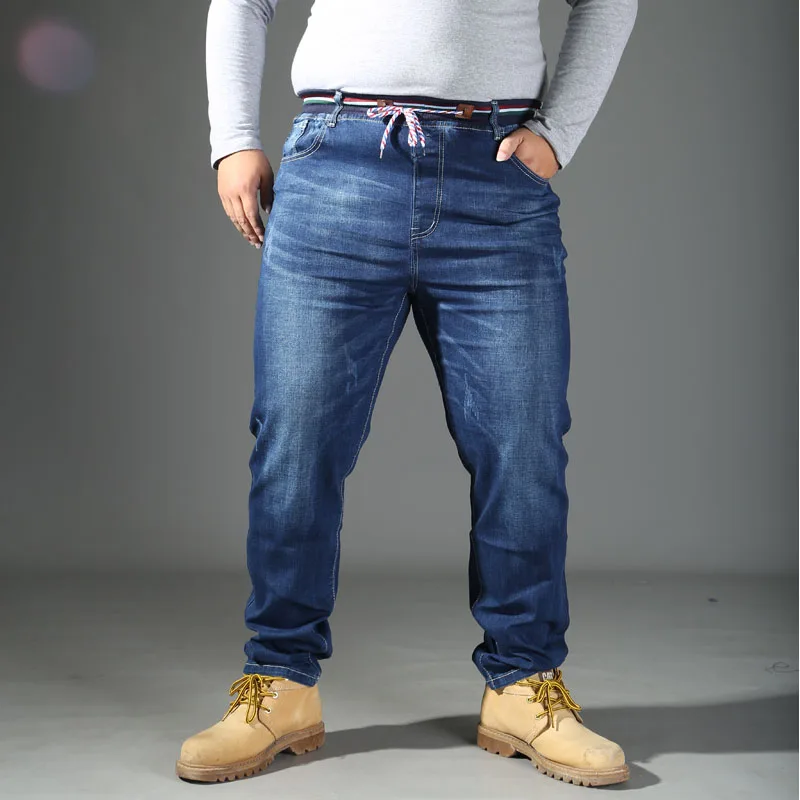 8XL Plus Size  High Quality 2021Men's Baggy Denim Male Casual Harem Pants Fashion Jeans male Trousers Loose Versatile Streetwear