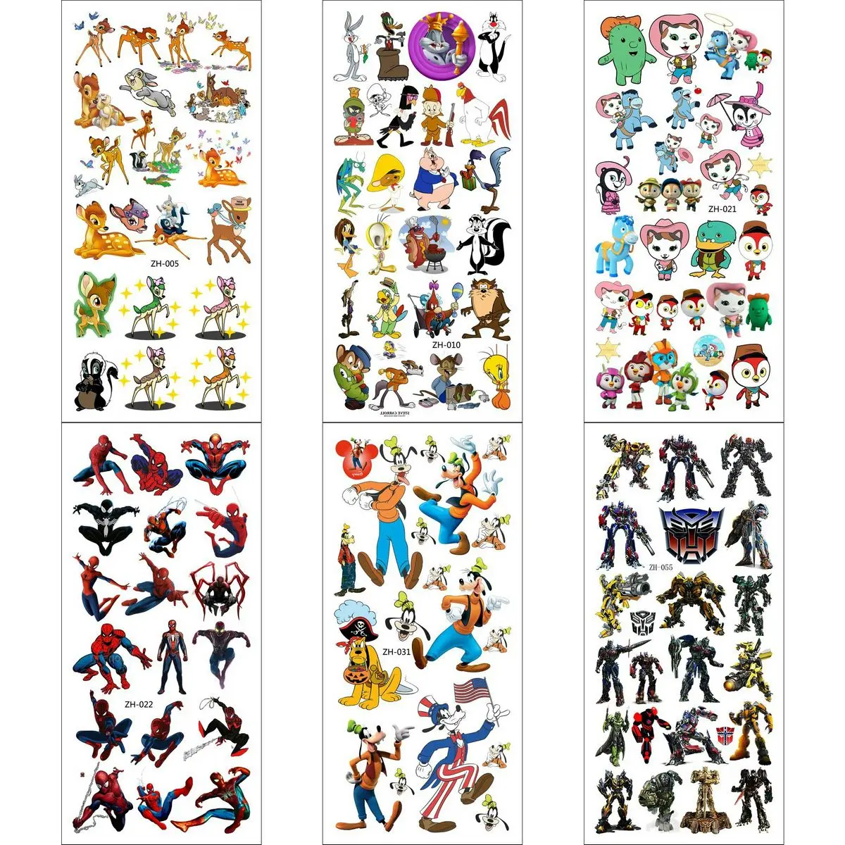 

6PCS/Lot Transfer Tattoo Kids Tatoo Tatoos Children Waterproof Temporales Mujer Sticker Temporary Fake For Woman Tatu Tato Body