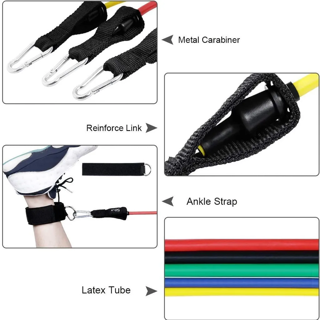 11 шт. набор эластичных лент для тренировок резиновый расширитель занятий