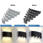 Светодиодный настенный светильник IP65, наружный водонепроницаемый светильник для сада, алюминиевая лампа для спальни, гостиной, лестницы, настенный светильник