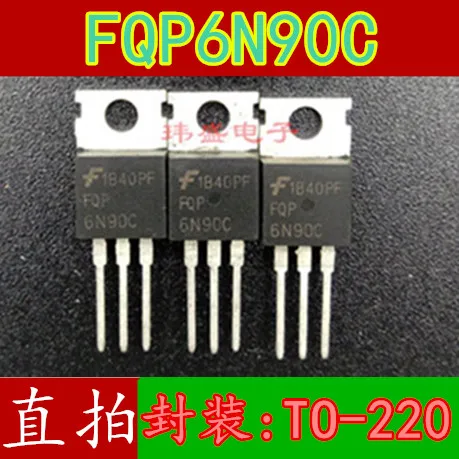 

10pcs FQP6N90C FQPF6N90 6N90 TO-220