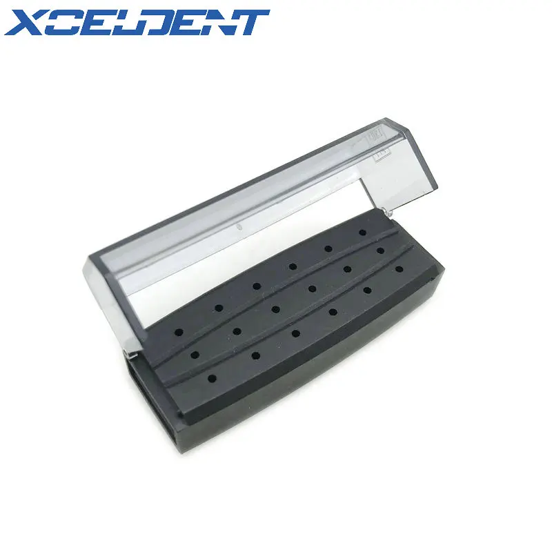 1 шт. стоматологический стерилизатор чехол пластмассы Бур коробка 18 отверстиями