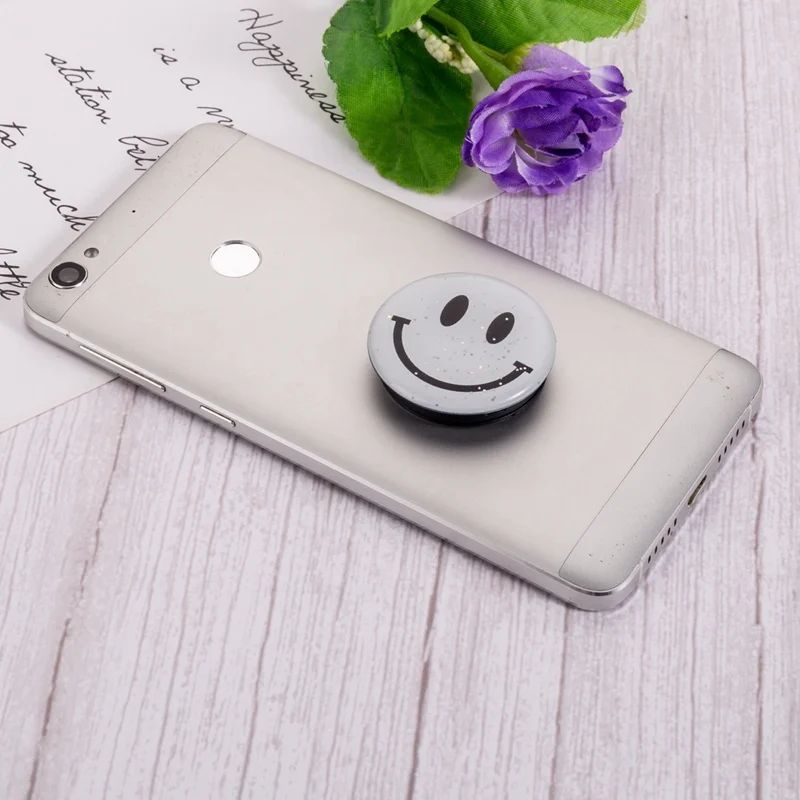 Smile face многофункциональный держатель для телефона с креплением на гнездо с воздушной подушкой Кронштейн для мобильного телефона. 20 шт./партия