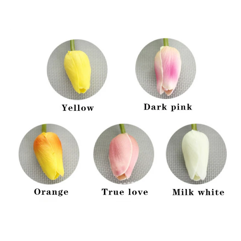 10 шт тюльпан искусственный цветок Настоящее чувство букет Искусственный для