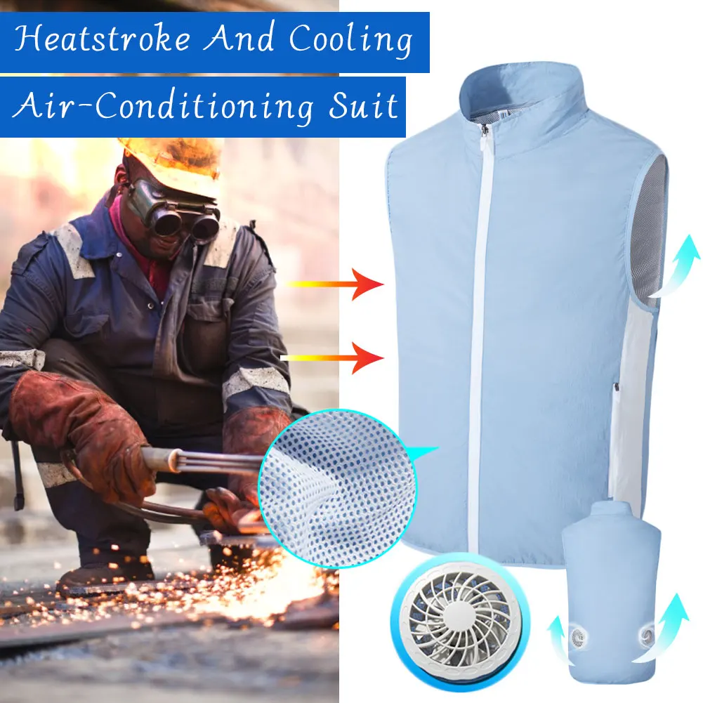 

Air-conditioning Clothing Male USB Smart Fan Vest Summer outdoor Cooling Clothing Working Running Cooling Practical Equipment