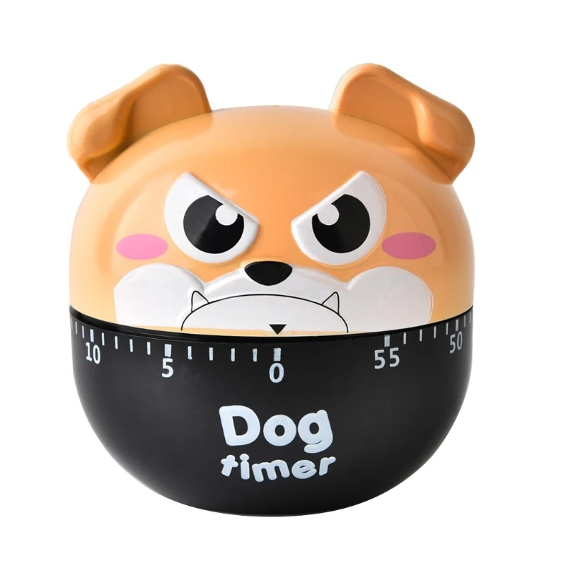 

Cartoon Dog Kitchen Timer Cooking Baking Mechanical Alarm Sleeping Remind Clocks