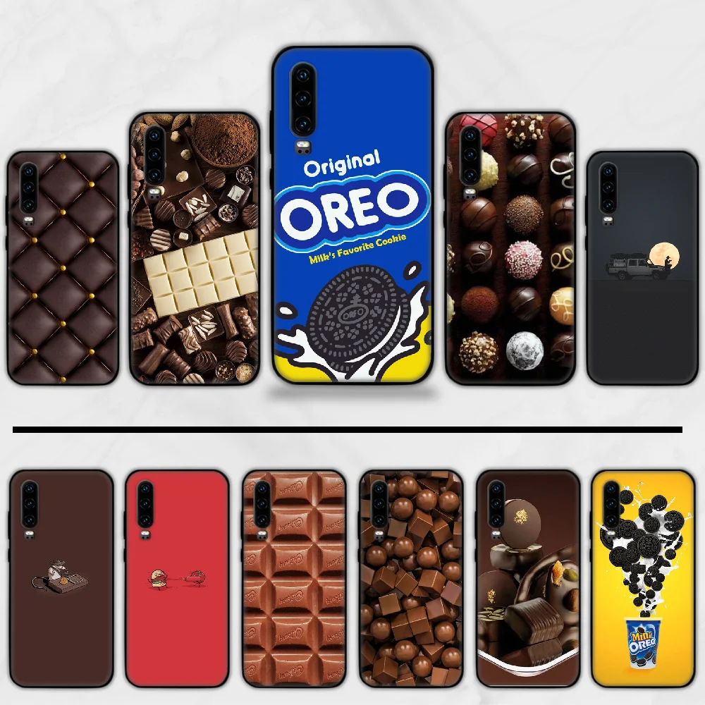 Силиконовый чехол Oreo для телефона с изображением молочного шоколада печенья Huawei