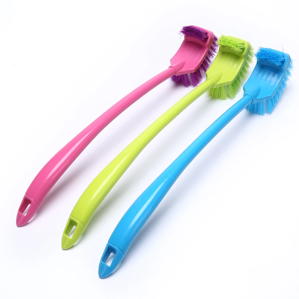 Щетка для унитаза щетка чистки туалета с изогнутой ручкой 1 шт. 50 см|Чистящие