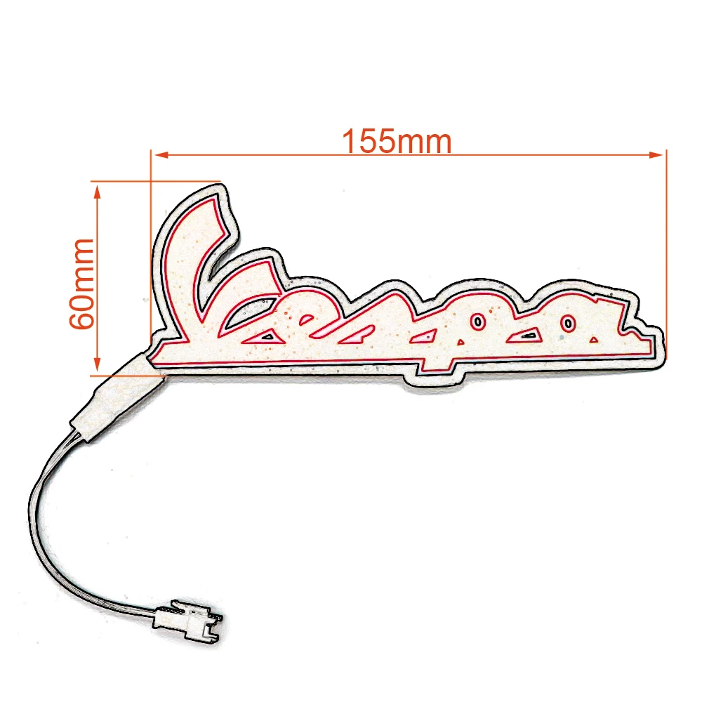 Новые светящиеся наклейки EL Light для мотоцикла PIAGGIO Vespa GTS300 LX125 LX150 125 150 Ie Sprint Primavera 300