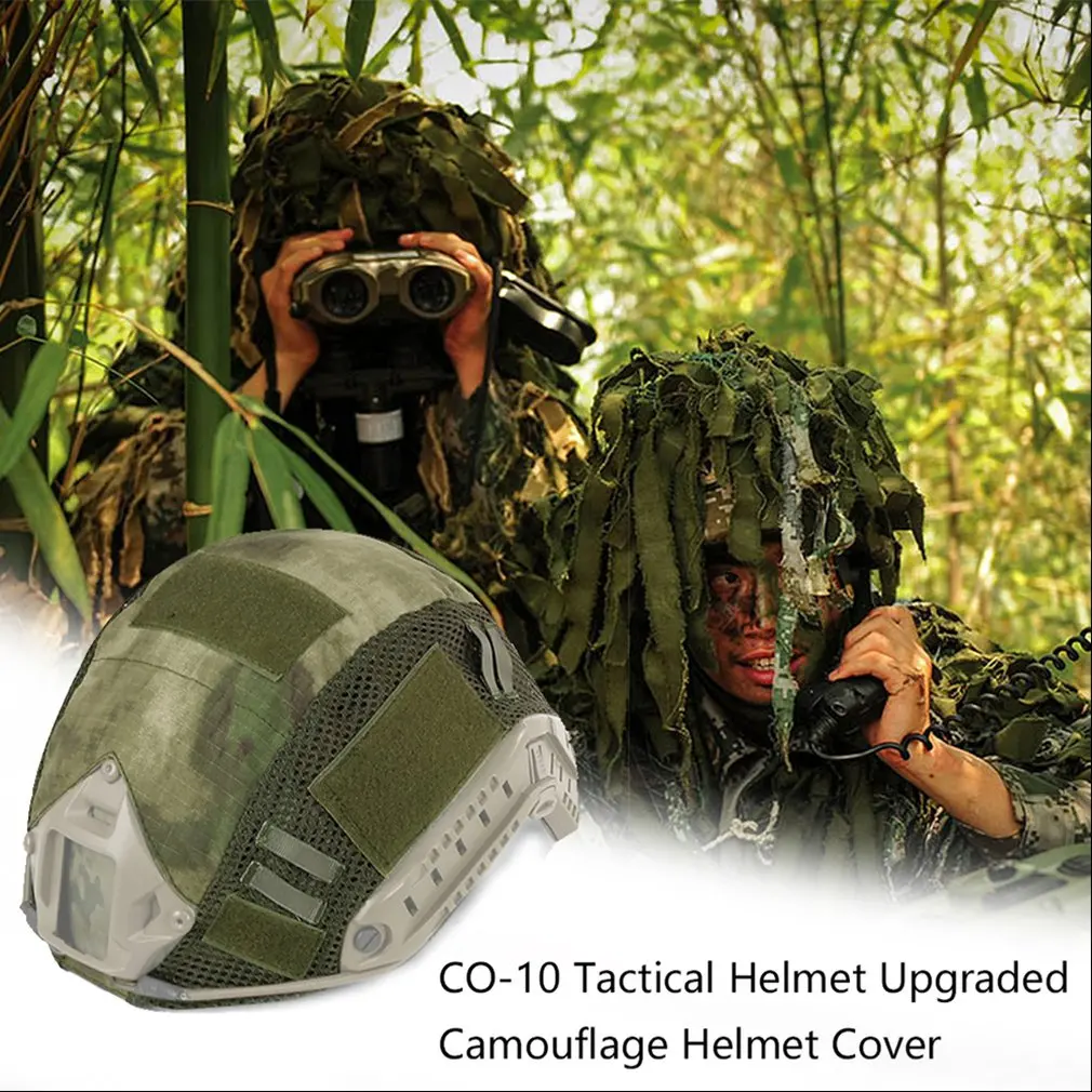 

Fast Tactical Helmet Upgraded Camouflage Helmet Cover Diy Army Fan Helmet Accessory